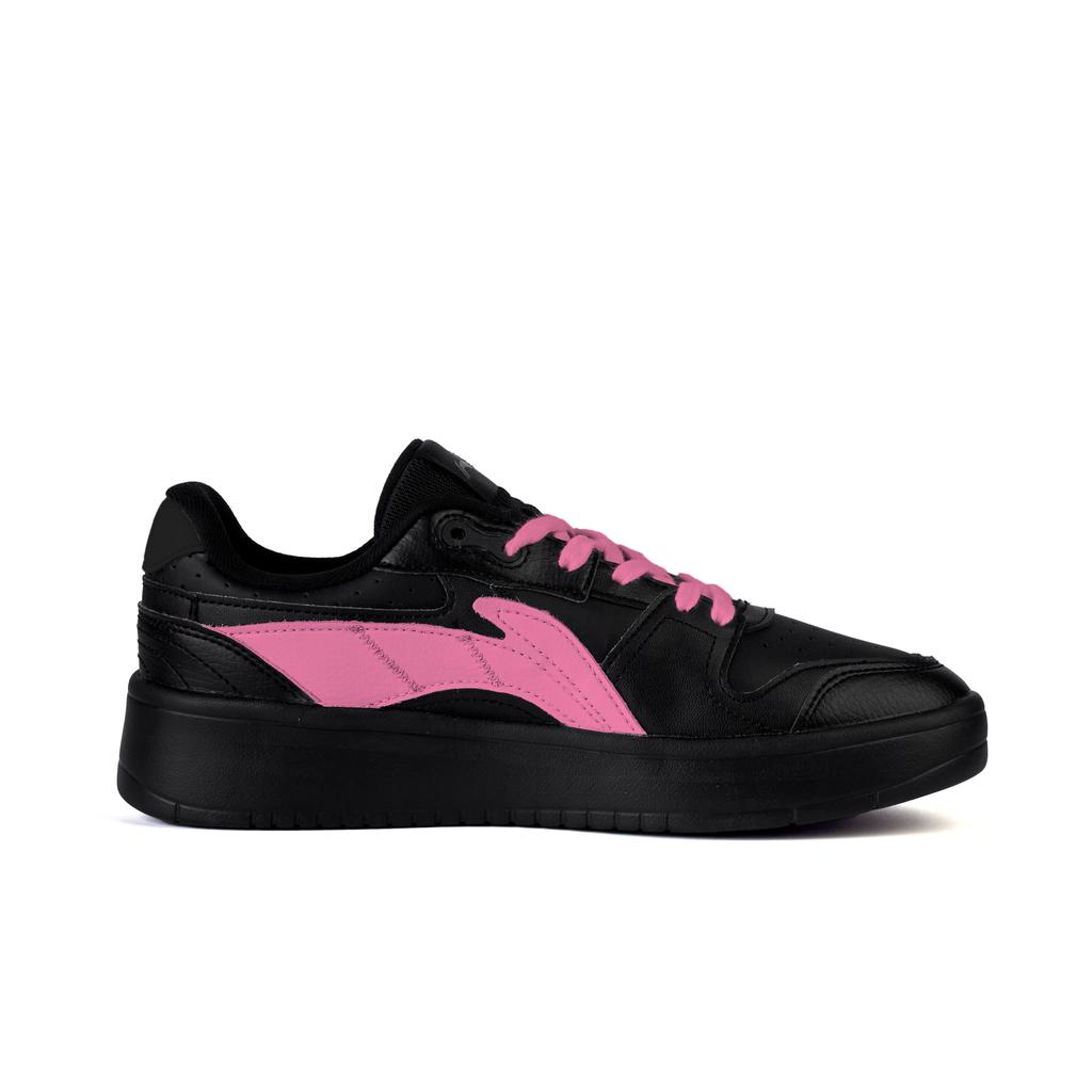 Li Ning Slip Resistant Cushioning Abrasion Resistant Low top Skateboard Shoes Men's Black Pink AGCU515-5(Team746-)