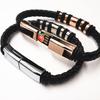 Hot Sale 22.5cm Short USB Charging Data Cable for Iphone Type C Micro Charger Leather Bracelet USB Cable