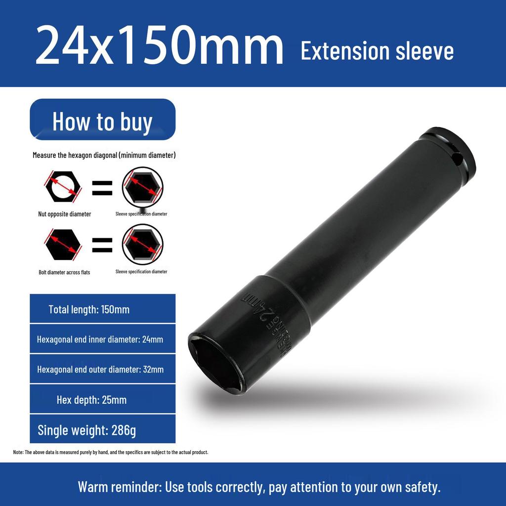 Electric Hex Impact Wrench Socket 1/2, 8-32 for Scaffolders & Carpenters