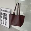 Korean Classic Casual Big Bag Tote Bag for Commuting, High-end Feeling for Women, Large Capacity Soft Leather Shoulder and Armpit Bag
