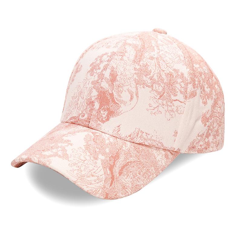 YIRAN sexy lingerie Luxe Outdoor Sport Honkbalpet Lente Zomer Bloemenprint Verstelbaar Heren Dames Petten Mode Hip Hop Pet 56-58cm