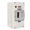 Outdoor Circuit Breaker Box 4 Way IP66 Water Proof Power Distribution Enclosure with Indicator Light