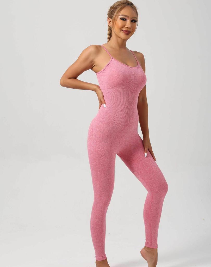 High-Elastic S-Shaped Sports Bodysuit: Skin-Friendly, Tummy Control, Sweat-Inducing, Long Version