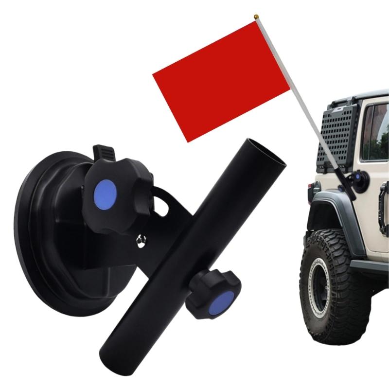 Adjustable Angles Heavy Duty Suction Cup Flagpole Mount Rustproof Suitable For Trucks Campers Trailers Boats Motorhomes