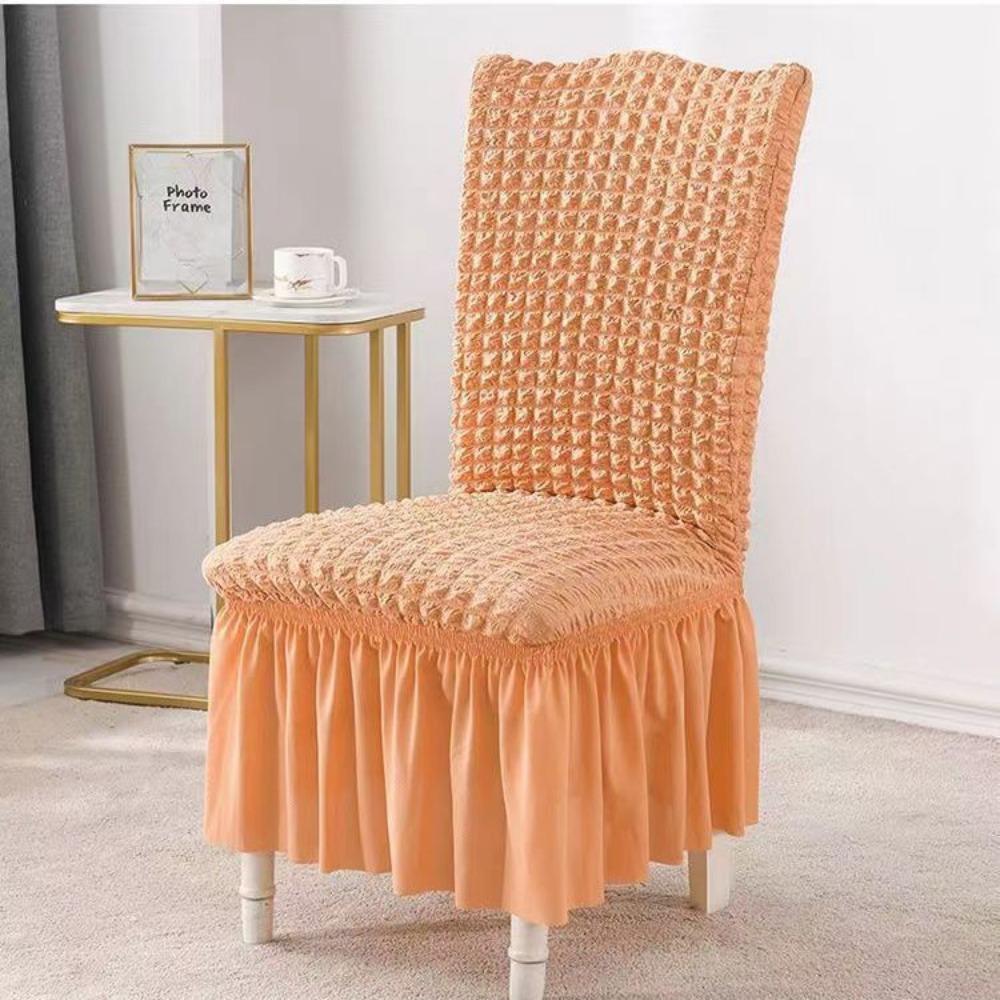 Elastic Bubble Grid Chair Seat Covers Universal Stretchable Dining Chair Covers All Season