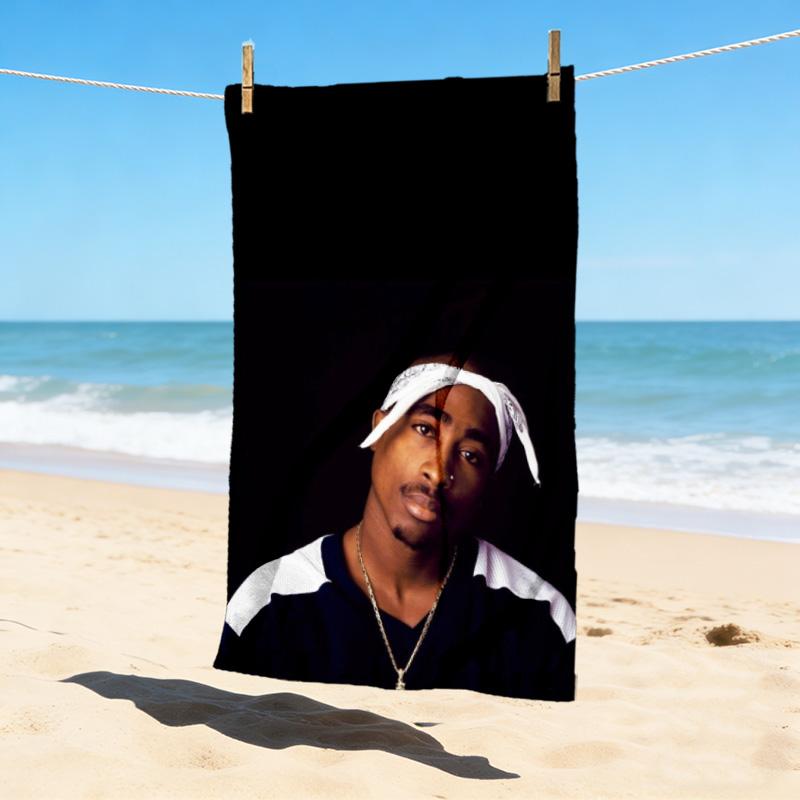 Rap Legend Stylish Digital Printing Beach Towel Quick Drying Absorbent Blanket For Beach Pool Gym Travel Christmas Gift C9211221