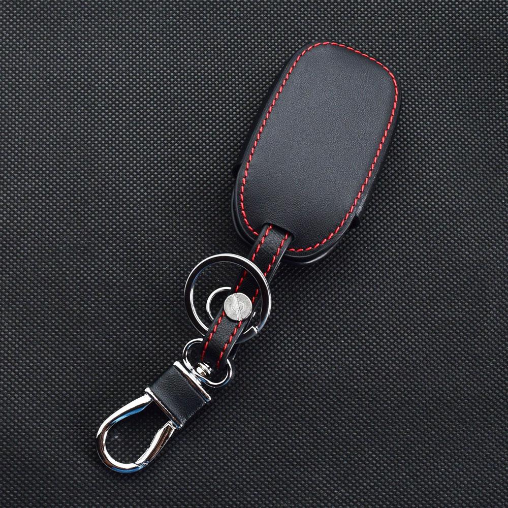 Leather Car Key Cover Bag For Honda Cr-V Crv Civic Accord Pilot Hr-V Pilot Sport Remote Fobs Shell Case Accessory