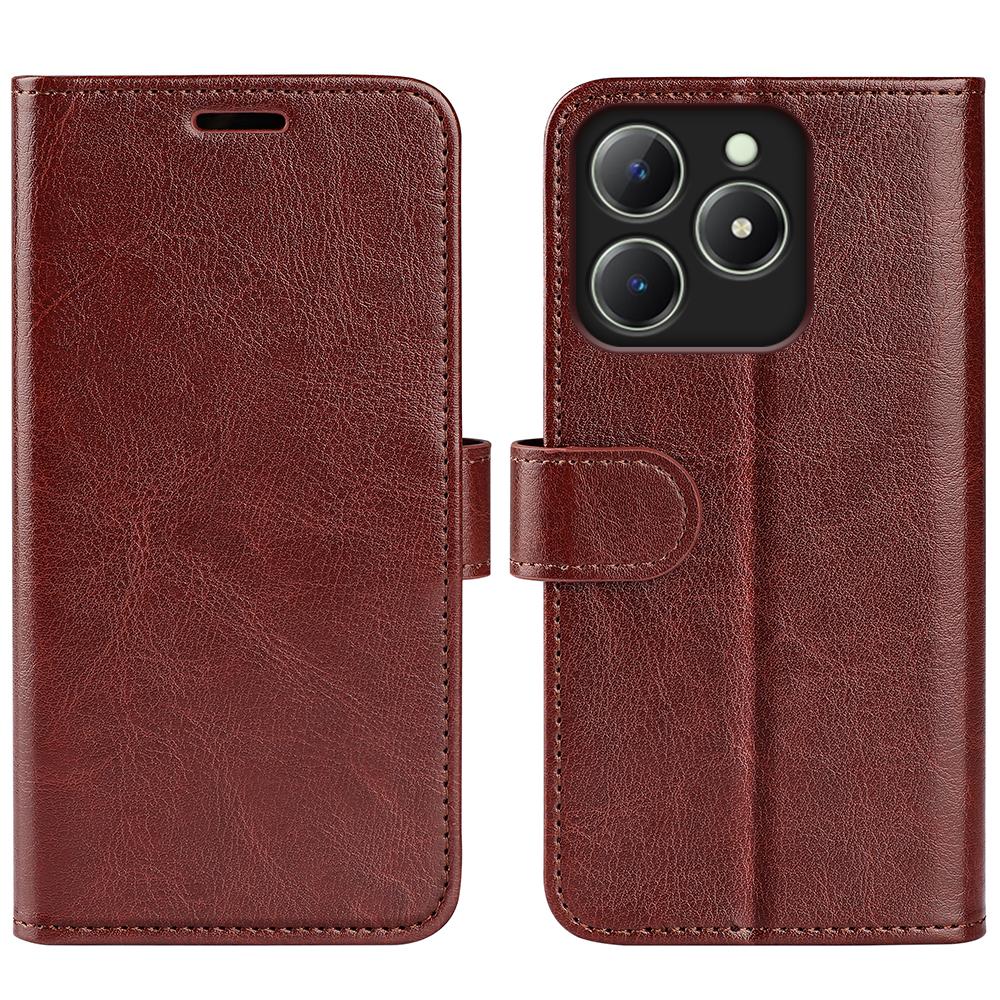 For Realme Note 60x 4G/C63 4G/C61 4G Wallet Case Crazy Horse Texture Leather Stand Phone Cover