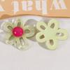 Colorful Hollow Flower Resin Crafts Cute Five-Petaled Flower Accessories Cute Hairpin Phone Cases Jewerly Decor Keychain