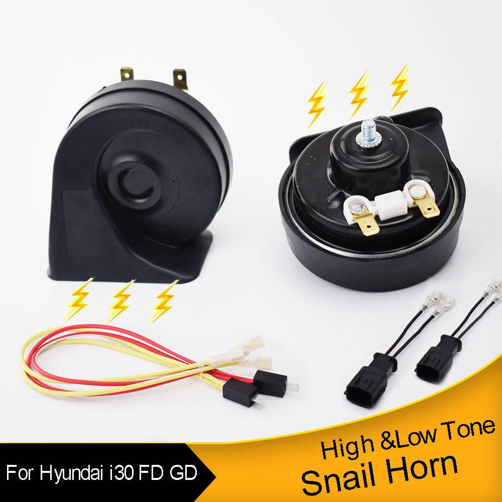 Buy Snail Horn For Hyundai I30 FD GD 07-17 125db Waterproof Dual Tone ...