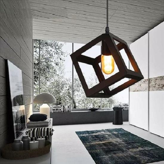 

Одноместная люстра Lorinda White в деревенском современном стиле