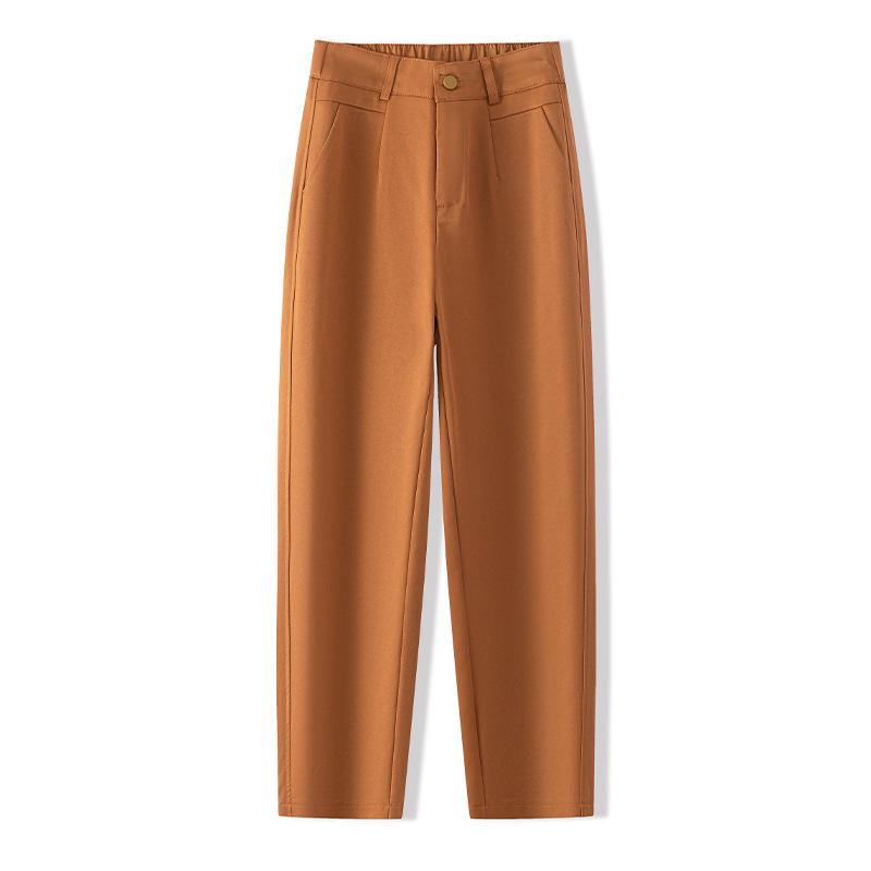 

2026 Women s Slim High-Waisted Nine-Point Draping Pants for Spring and Autumn 26/S (85-95 lbs recommended)
