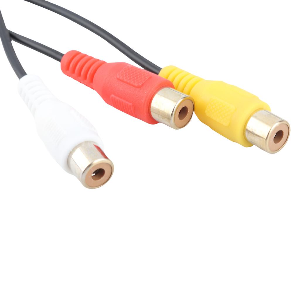 Car RCA Adapter VTR Cable 6 Pin Blue A V Port Replacement for Toyota