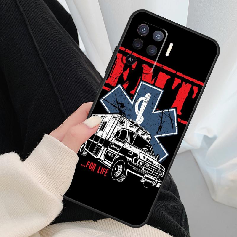 EMT EMS Medical Case For Oppo A96 A76 A16 A60 A98 A58 A78 A18 A38 A80 A40 A77 A57 A17 A74 A54 A94 A15 A5 Pro