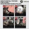 59350 Stretch Belt Taller For Extra-Deep Double Pulleys, Works On Ford 3.5L And 3.7L Engines, GM 5.3L And 6.2L Engines, Replaces 59560