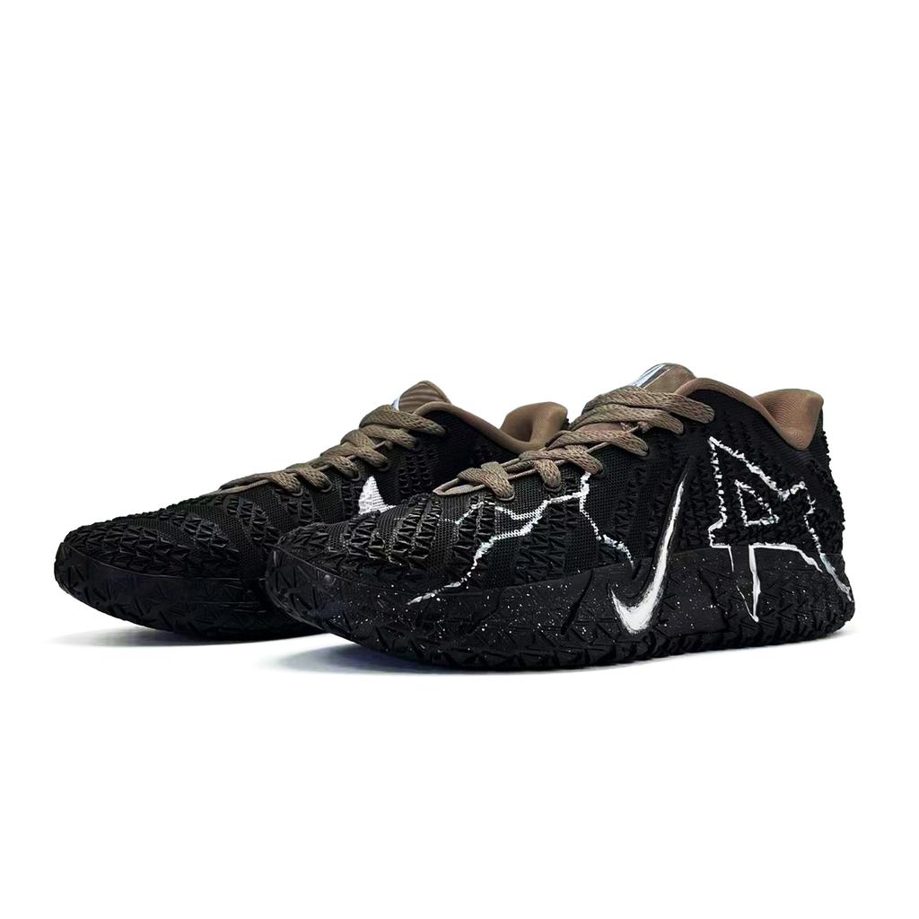 Nike Ja Morant 3 Black Star Cracked Abrasion Resistant Coverage Grip Low Top ZOOM X Basketball Shoes Unisex Black White HF2794-200(Team1356-)