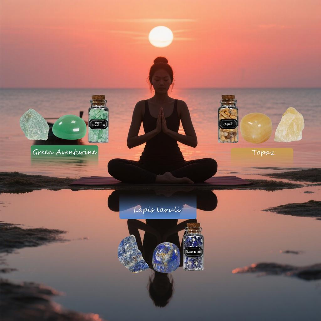 Crystal Christmas Calendar, Energy Crystal, Energy Crystal Set, Adult Version  , Christmas Countdown Calendar