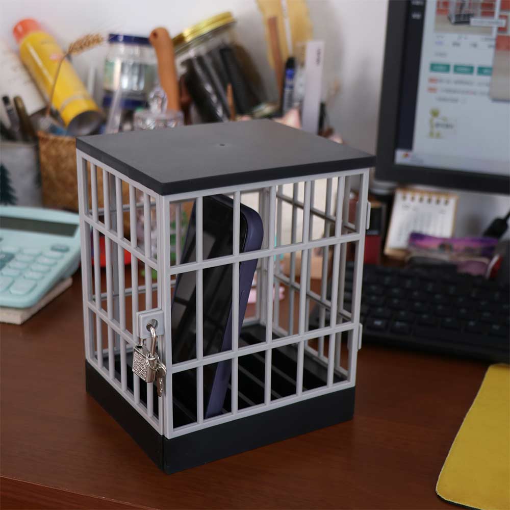 Stand Holders Mobile Phone Jail Storage Box Cell Phone Jail Smartphone Lock Box Office Gadget