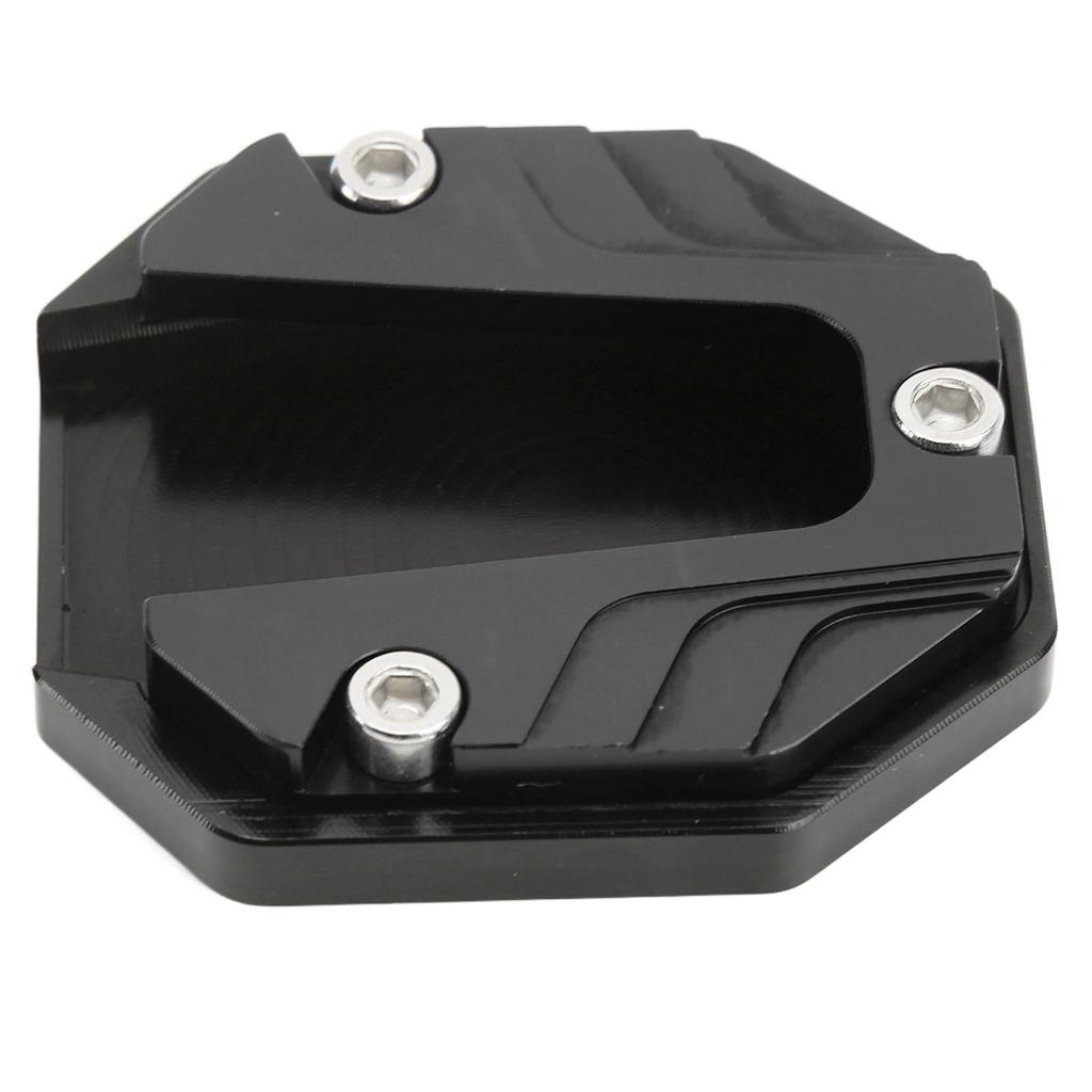 Motorcycle Side Stand Plate Pad High Strength Kickstand Pad Plate Support Accessory Black