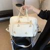 Baumwoll gesteppte Baby Wickeltasche Große Reise Mutterschaftstasche Damen Umhängetasche Multifunktionale Handtaschen Sac A Langer Bébé