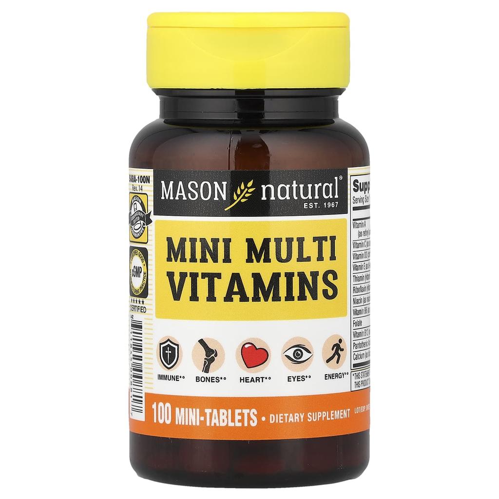 Mason Natural Mini Multivitamin, 100 Mini Tablets