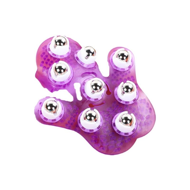 Ergonomic Palms Massagers 9 Stainless Steel Beads Construction NonSlip Grip Full Hand Coverage Stress Reliefs Solution