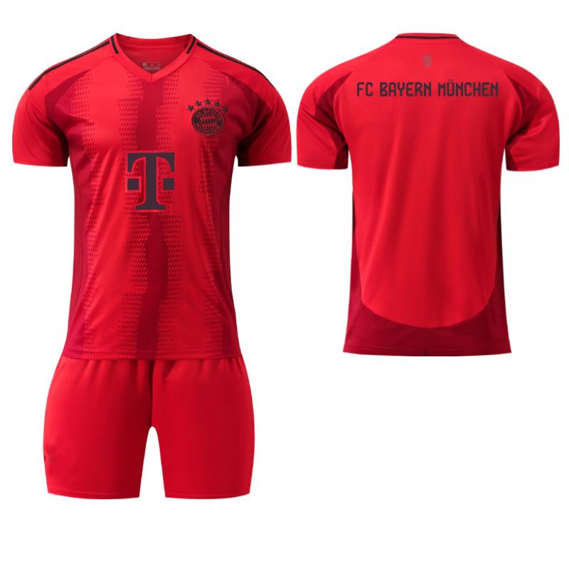 24-25 Bayern Munich Home No. 42 Musiala Football Suit Men s 9 Kane Jerseys Children s 6 Kimmich Jerseys 16#