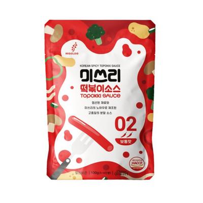 MISSLEE Evde Hızlı ve Kolay Tteokbokki için Kore Tteokbokki Sosu 100g (3 Seçenek)