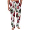 Men's Christmas-Printed Pocket & Sleep Pants | Soft Cotton Blend, Elastic Waist