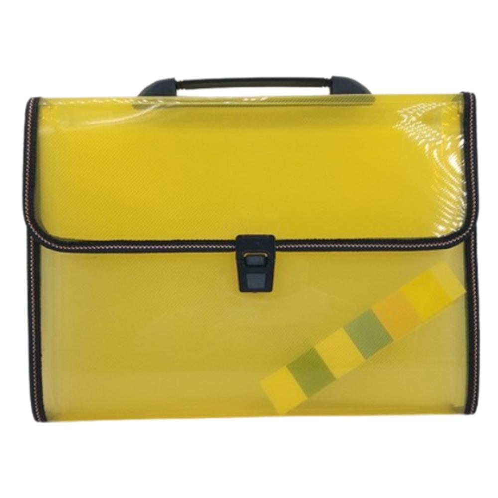13 Pocket Handheld File Bag Dustproof Accordion File Folder  School Office Supplies