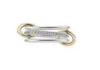 Interlocking Zircon Diamond Ring - Two-Tone Trendy Personalized Design