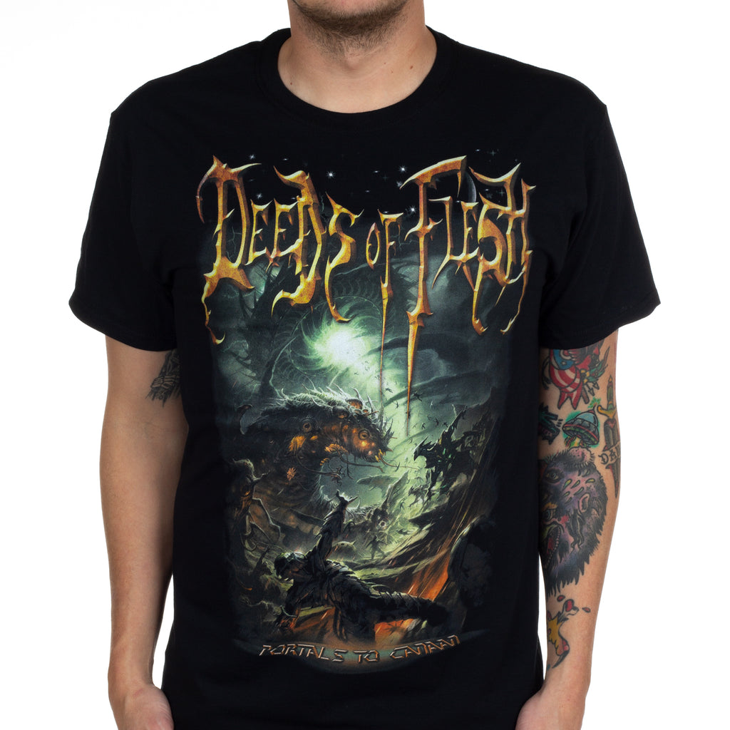 Fit Deeds of Flesh Band Graphic Cotton Tshirt Unisex Summer Short Sleeve Fashion Brand Tee Luxury Casual Vintage Retro Top