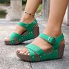 Women’s Studded Wedge Open-Toe Slide Sandals Comfortable Summer Shoes