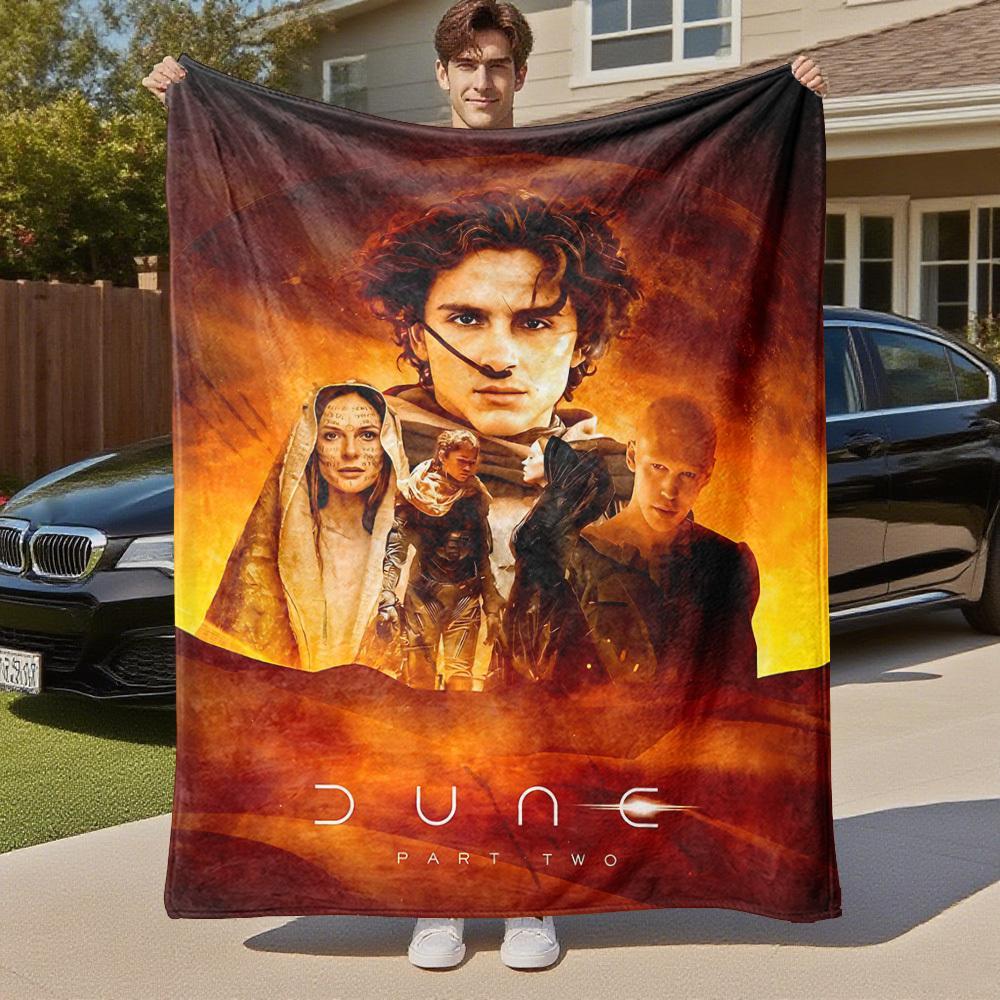 1pc Dune Part TwoOutdoor Flannel Blanket Soft Plush Decor for Picnics, camping,Bedroom, Playroom, or Lunch Breakn1221A