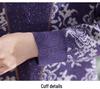 Elegant Knit Top for Middle-Aged & Elderly Women - Autumn/Winter Half-High Collar with Fleece Lining