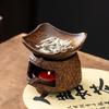 Vintage Ceramic Aromatherapy Burner Diffuser; Tea Roasting Stove; Essential Oil Burner Home Indoor Small Stove; Incense Powder 7