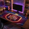 Tappetino per Mouse Scudo Calcio Spagna, Tappetino Esteso Antiscivolo in Gomma per Scrivania per Gioco Ufficio Laptop Regalo per Fan