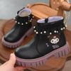 Girls' Princess Cartoon Fleece-Lined Autumn/Winter Boots - 2025 New Style Short Boots