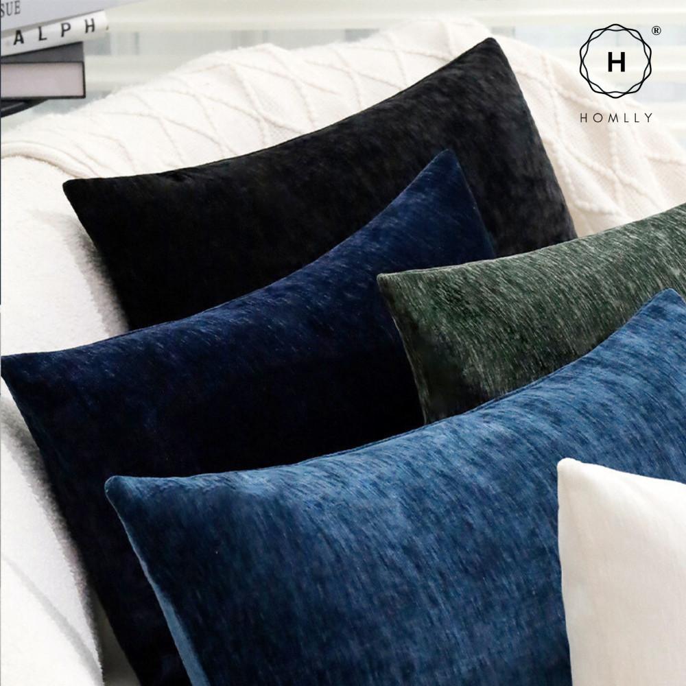 Homlly Konii Chenille ThPillow Coversrow  (30x50 CM) X2PCS