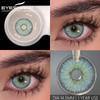 Eyeshare 1pair Blue Color Contact Lenses for Eyes Blue Colorcon Lenses Cosmetics Green Colored Lenses Cosmetic Eye Lens Yearly Use