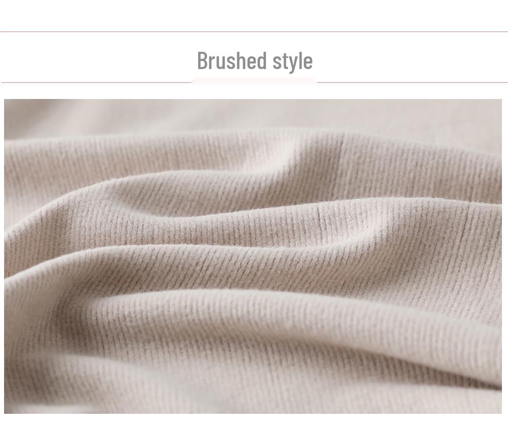 Top Feminino Slimming Elástico de Algodão Canelado Gola Alta Manga Longa - Outono/Inverno 2025