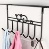 ABBY-2X Over The Door Hook Bathroom Hanger Coat Clothes Hat Bag Towel Hanger Hanging Rack For Home Kitchen Storage
