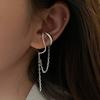 925 Silver Plated Ear Cuff No Piercing Women Chain Tassel Earring Hypoallergenic Party Jewelry Gift