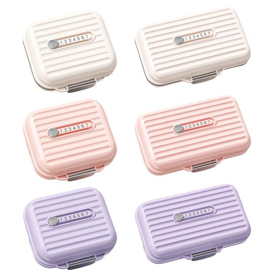 xiaobudian 7 Compartments Pill Box, with Sealing Ring And Lock Buckle, Waterproof Double-Layer Medicine Organizer, for Travel Daily Use
