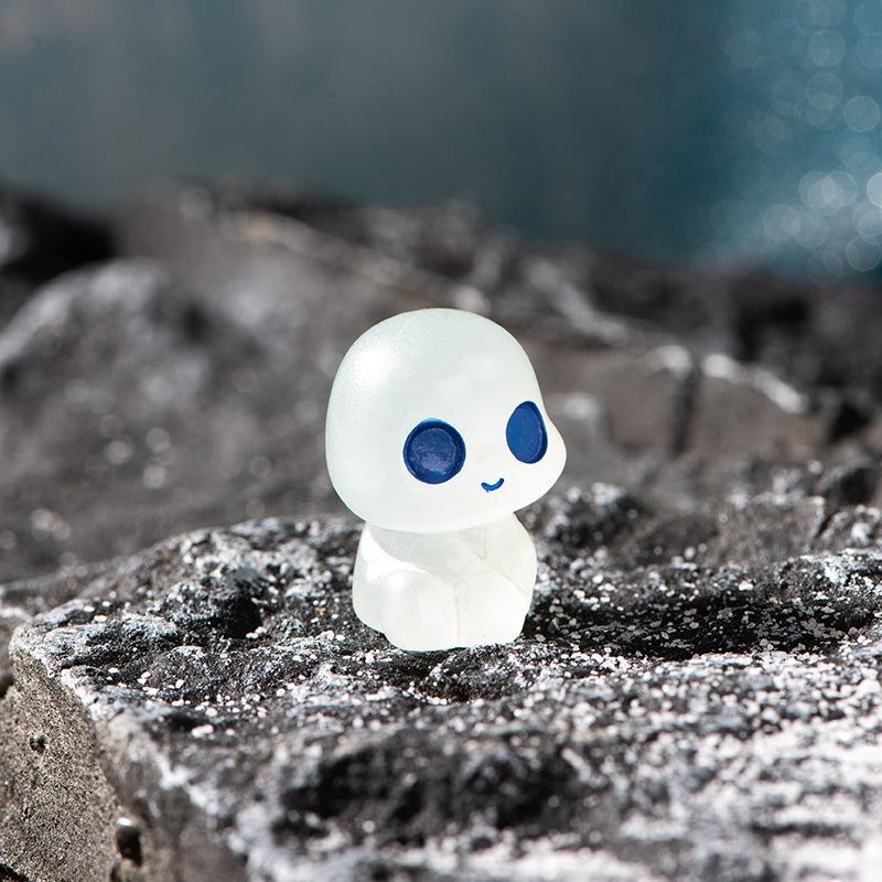 Creative Cartoon Luminous Ghost Figurine Micro Landscape Decoration Cute Miniatures DIY Home Decoration Accessories Gifts