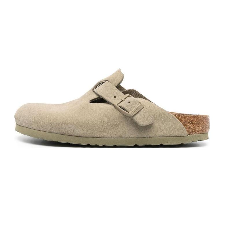 Бостон Birkenstock Замша Кожа Выцветший Хаки 1025844 39