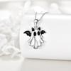 Ghost Halloween Pendant Necklace With Zinc Alloy Material For Holiday Accessory