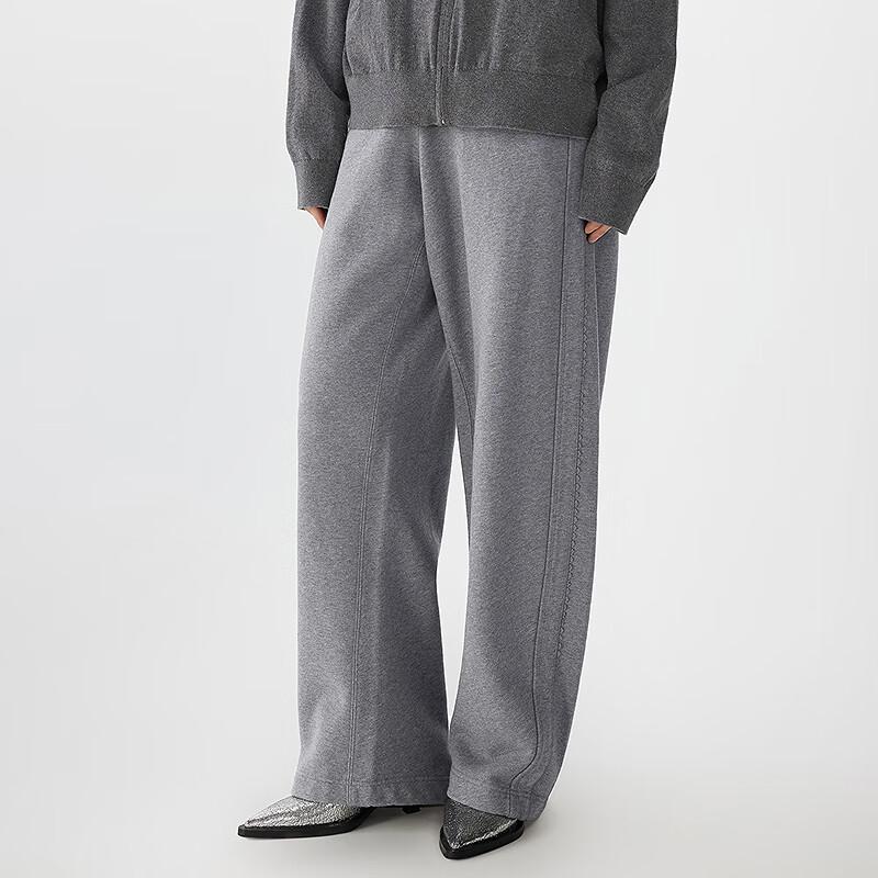 JNBY 2025 Spring Relaxed Fit Curved Leg Casual Pants