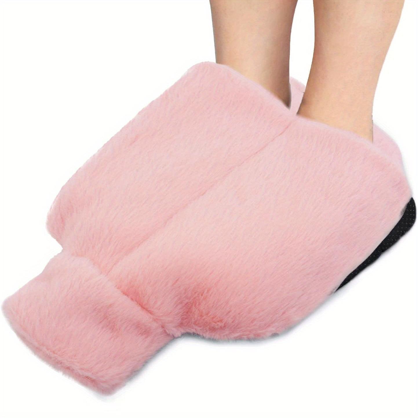 

2L Large Non-Electric Hot Water Bottle - Super Soft Plush Cover Rubber Warmer Multi-Use for Hands Feet Warmth Home Office Winter