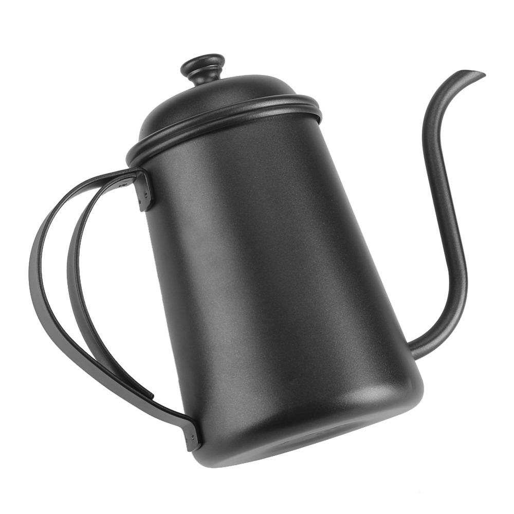 650ML Capacity Coffee Drip Pot Black Color Home Brewing Kettle Gooseneck Spout Kettle Home Use